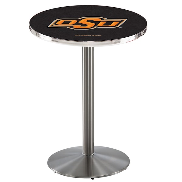 42" Stainless Steel Oklahoma State Pub Table